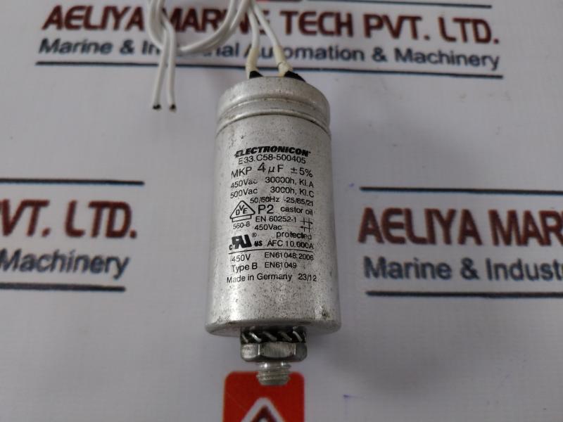 Electronicon E33.c58-500405 Capacitor Type B En61049 50/60hz -25/85/21