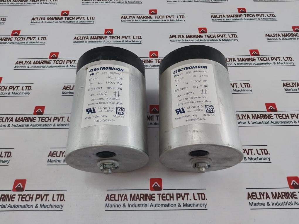 Electronicon E50.R16-204N10 High Voltage Capacitor 1100V Dc
