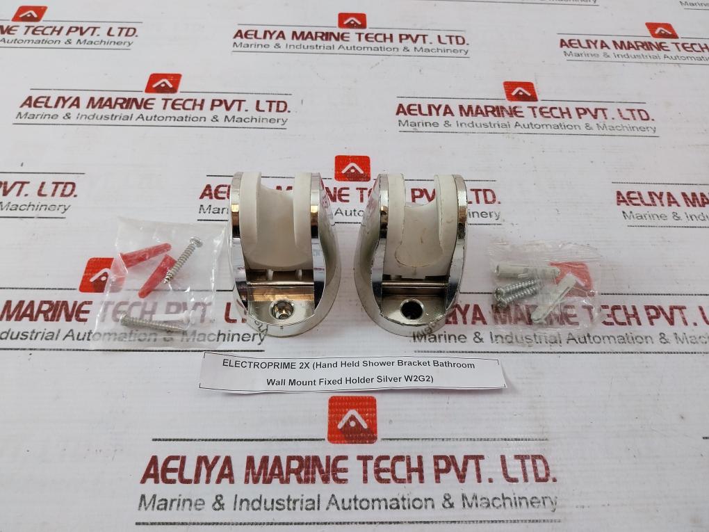 Electroprime 2x Hand Held Shower Bracket Bathroom Wall Mount Fixed Holder