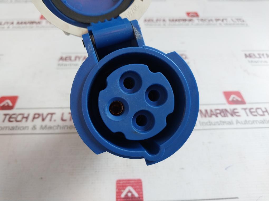 Elettrocanali Ec69284 Heat Resistant Aviation Power Plug Socket 16A 9H 50/60Hz