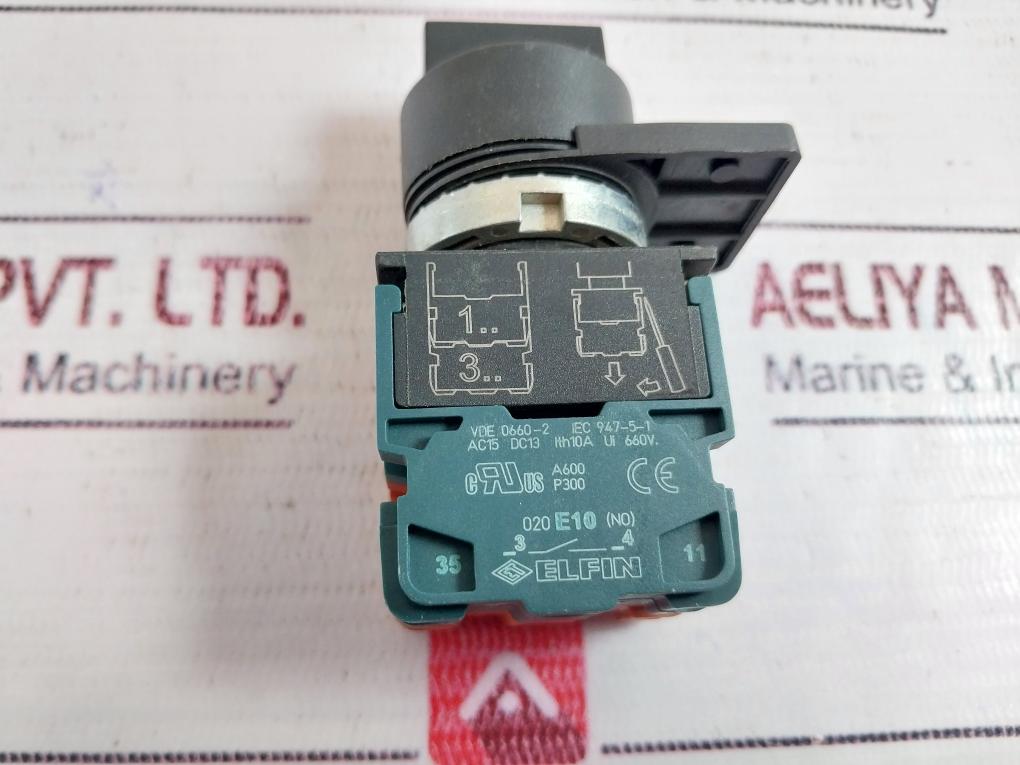 Elfin 020-e10-no Start/Stop Push Button Switch 10A 660V