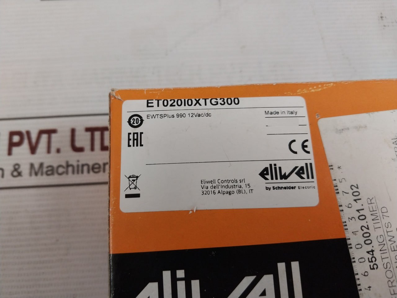 Eliwell Ewtsplus 990 Programmable Electronic Timer Et020I0Xtg300 12Vac/Dc 1.5W