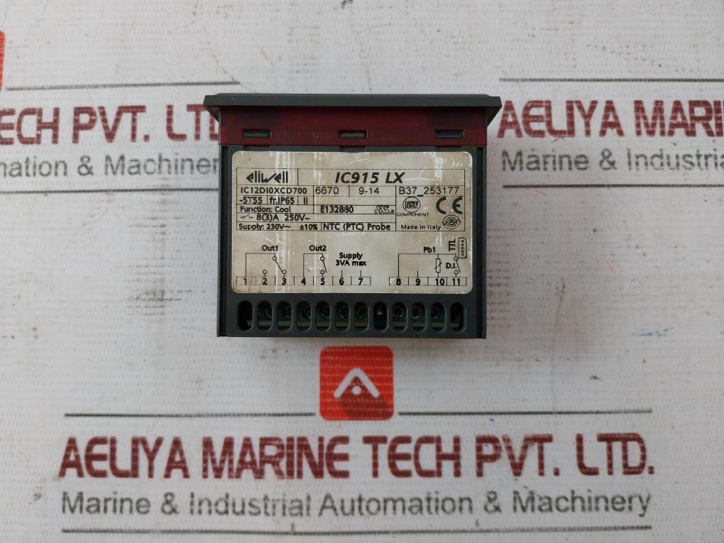 Eliwell Ic915Lx Single Stage Temperature Controller Ic12Di0Xcd700 3Va Ip65