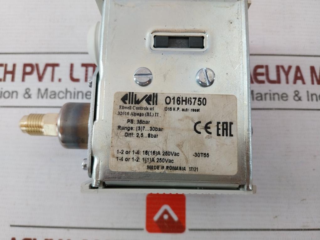 Eliwell O16H6750 Pressure Switch That Measures And Humidity 2-8 Bar