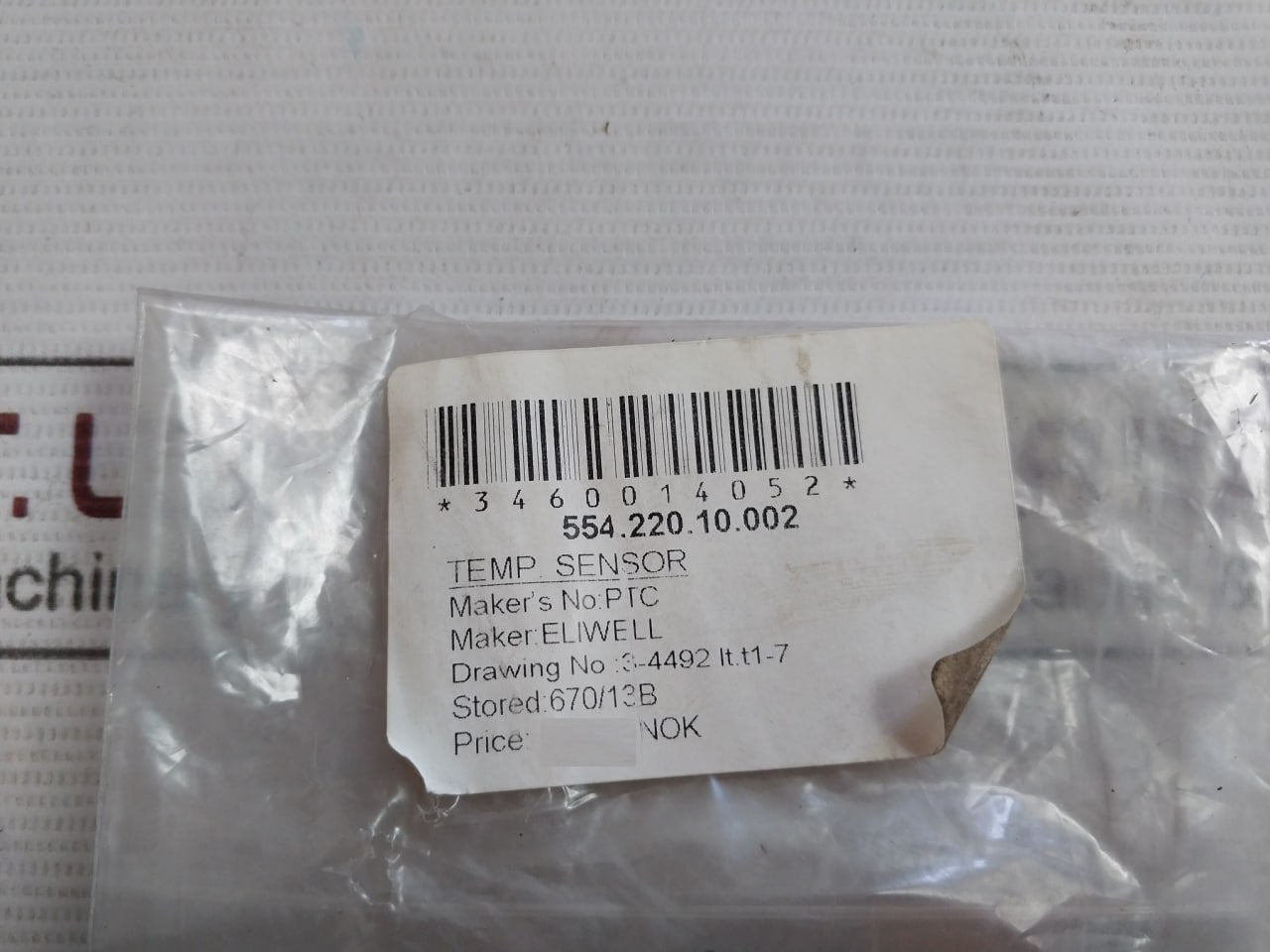 Eliwell Ptc 554.220.10.002 Temperature Sensor Cable 3M 230V 106W 3460014052