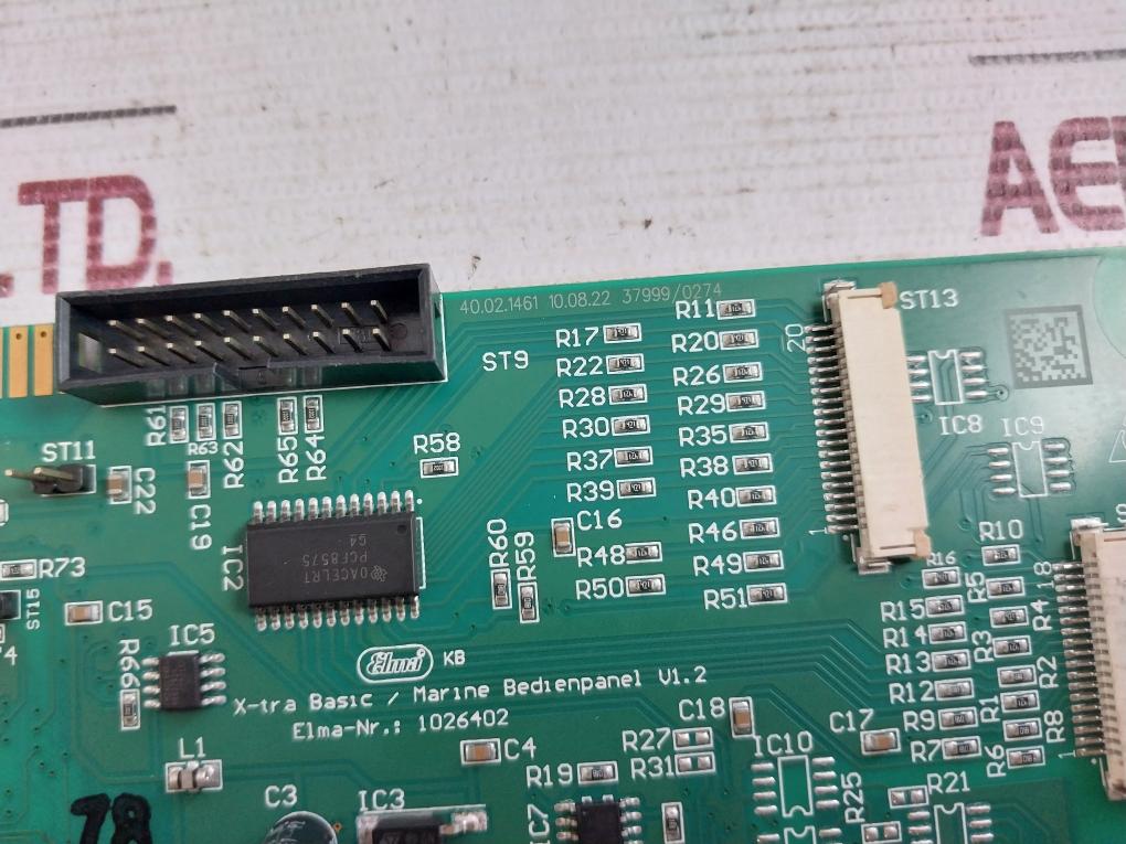 Elma 1026402 Marine Control Panel Bm1 E213371 94V-0