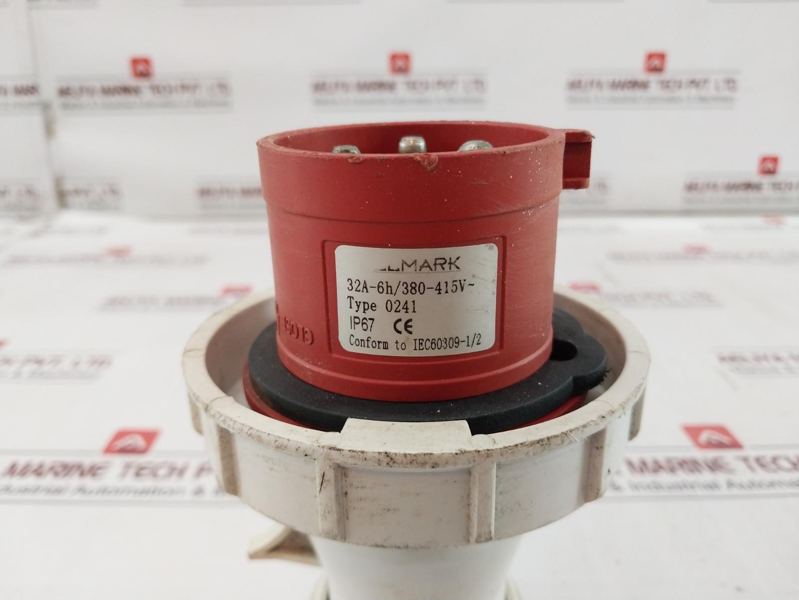 Elmark 0241 Industrial Plug 32A-6H/380-415V
