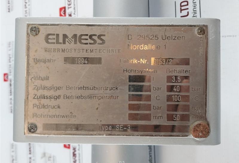 Elmess Hg-3 Flange Immersion Heater Thermosystemtechnik 440V 40 Bar