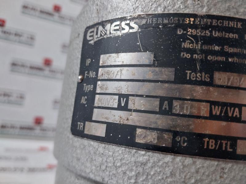 Elmess Hg-3 Flange Immersion Heater Thermosystemtechnik 440V 40 Bar