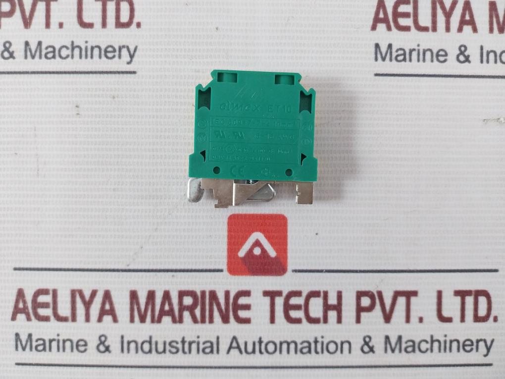 Elmex Et10 Earth Terminal Block Iec 60947-7-2 6–16 Awg 13 Mm