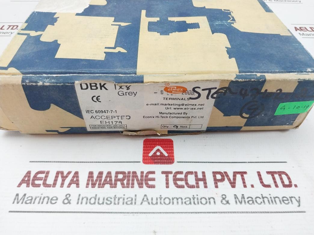 Terminal Distribution Block Brand Elmex Dbk 1X8 (1 Box = 9 Pcs)