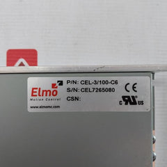 Elmo Cel-3/100-c6 Digital Servo Drive For Brush And Brushless Motor Rs232