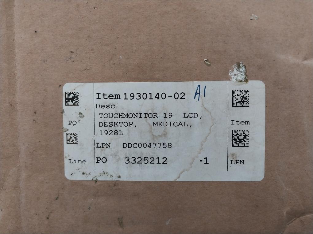 Elo Et1929Lm Touchscreen Lcd Monitor E000166 12V 3A