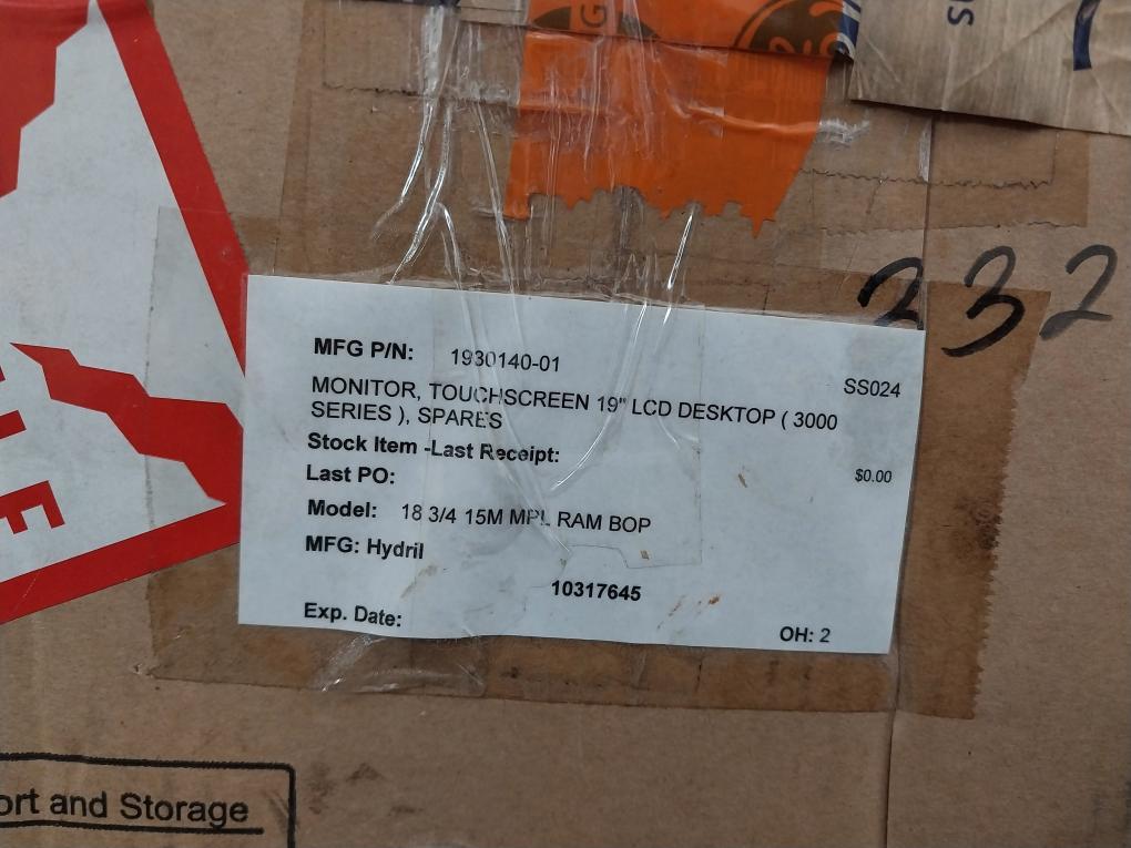 Elo Et1929Lm Touchscreen Lcd Monitor E000166 12V 3A