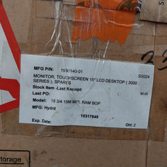Elo Et1929Lm Touchscreen Lcd Monitor E000166 12V 3A