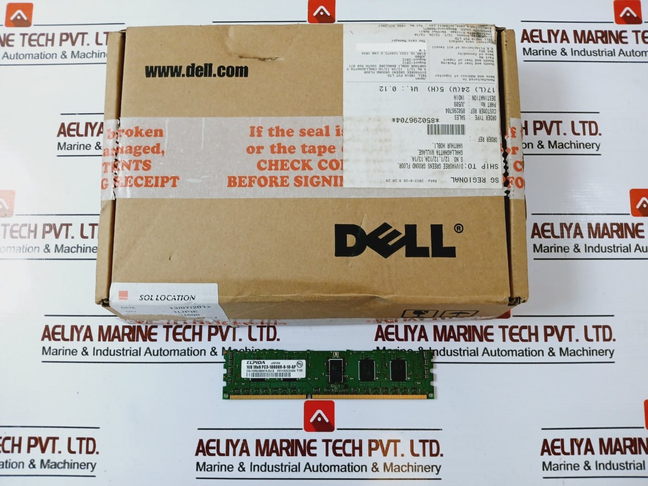 Elpida/Dell Ebj10Re8Bafa-dj-e Ju509 Ddr3 Ram 1Gb 1Rx8 Pc3-10600R-9-10-ap