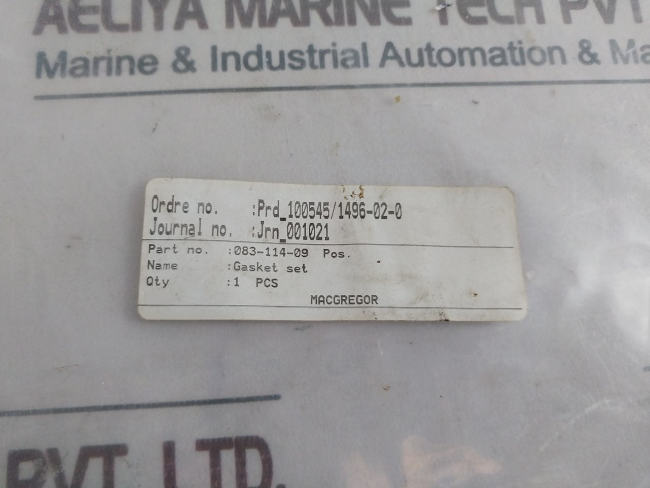 Elring Ewp 210 Macgregor Gasket Set 083-114-09