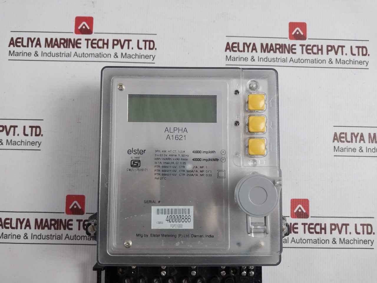 Elster A1621 Kvah Meter 3X63.5V 4Wire Y 50Hz Cm/L-7516171