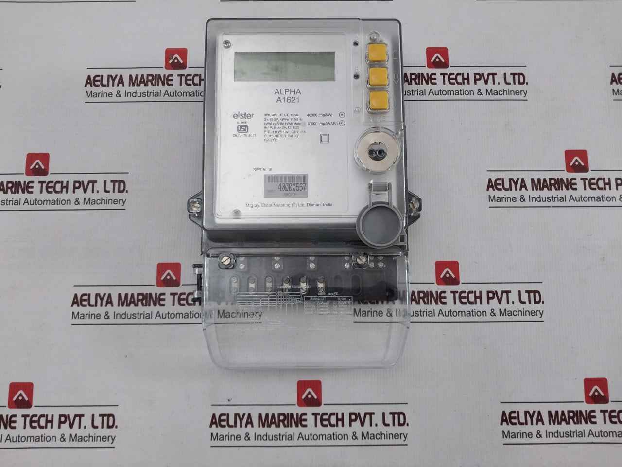 Elster A1621 Kwh/Kvarh/Kvah Meter 11Kv/110V Ctr -/1A 27C