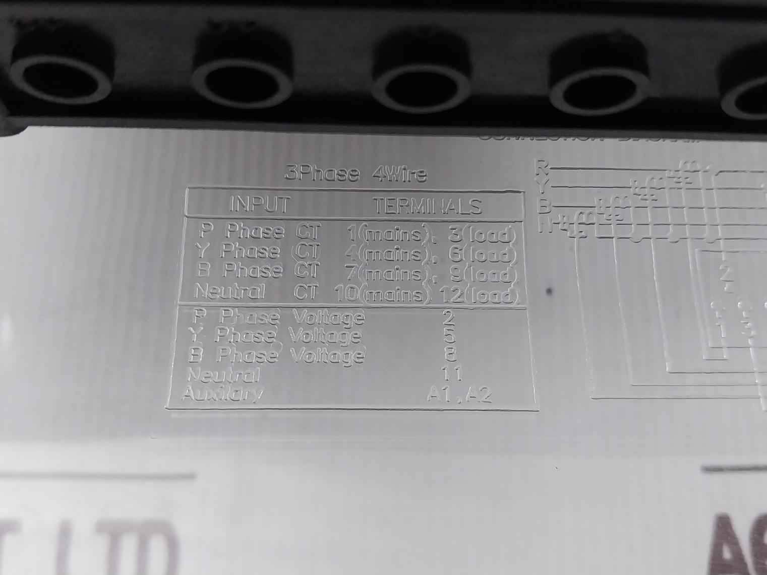 Elster A1621 Kwh/Kvarh/Kvah Meter 11Kv/110V Ctr -/1A 27C
