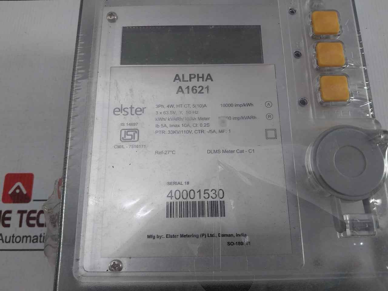 Elster A1621 Kwh/Kvarh/Kvah Meter 33Kv/110V 5A 50Hz
