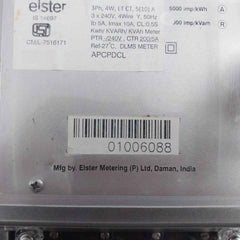 Elster A1630 Digital Dlms Meter 3 Phase 4 Wire Cm/L-7516171