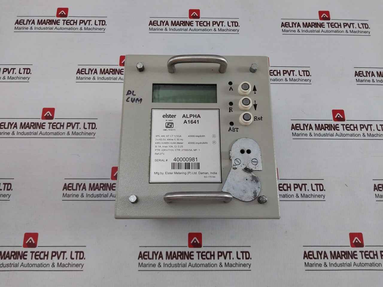 Elster Alpha A1641 Digital Kwh/Kvarh/Kvah Electric Meter 3X 63.5V 50Hz