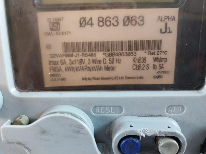 Elster Alpha J1 A1RLQ+ Electronic kWh/kVARh/kVAh Meter 3-Phase