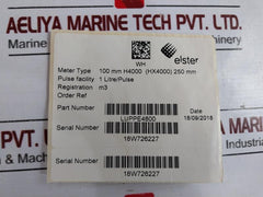 Elster H4000 Waltman Cold Water Meter Map16Bar 18W724404