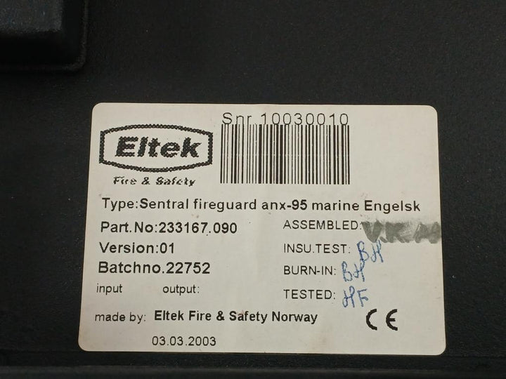 Eltek 230Vac Safety Alarm System Anx 95