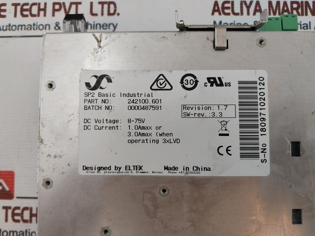 Eltek 242100.601 Sp2 Basic Industrial Control Module 8-75V