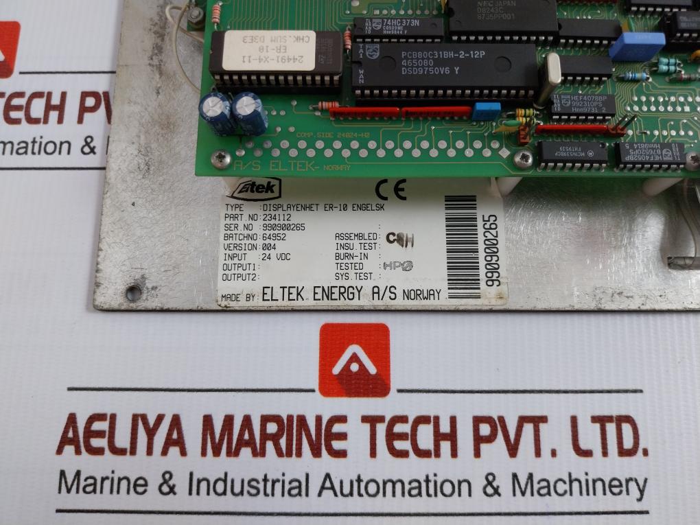 Eltek 24 Vdc Fire Alarm Information Panel 234112