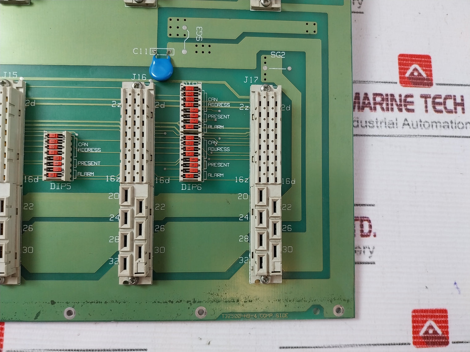 Eltek Ep837 Backplane Circuit Board T32500-h9-4
