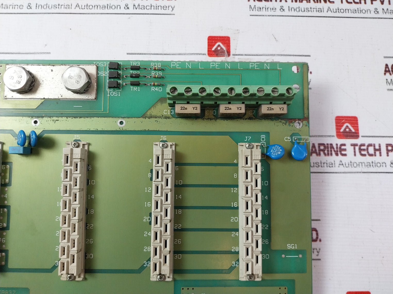 Eltek Ep837 Backplane Circuit Board T32500-h9-4