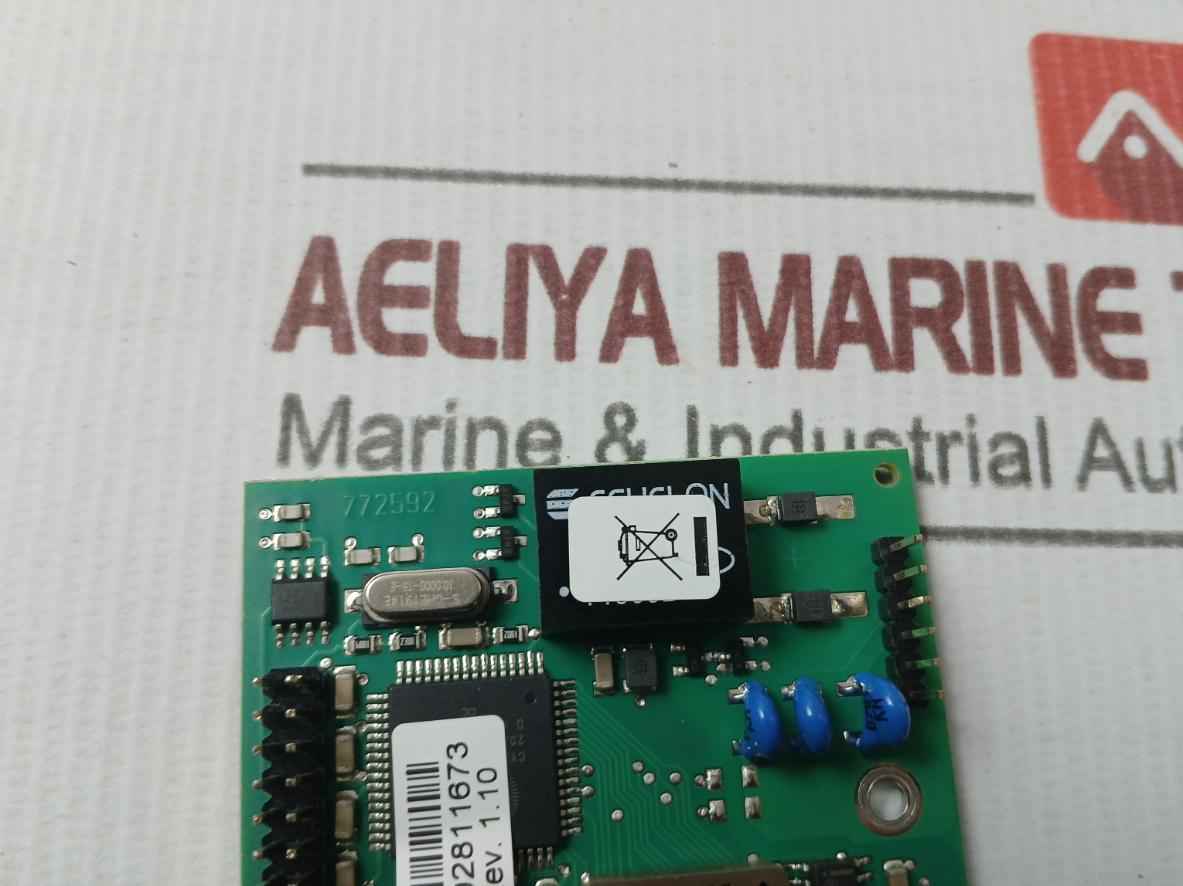 Eltek F&S 118950V4 Communication Pcb Module 26895.001 Rev 1.10