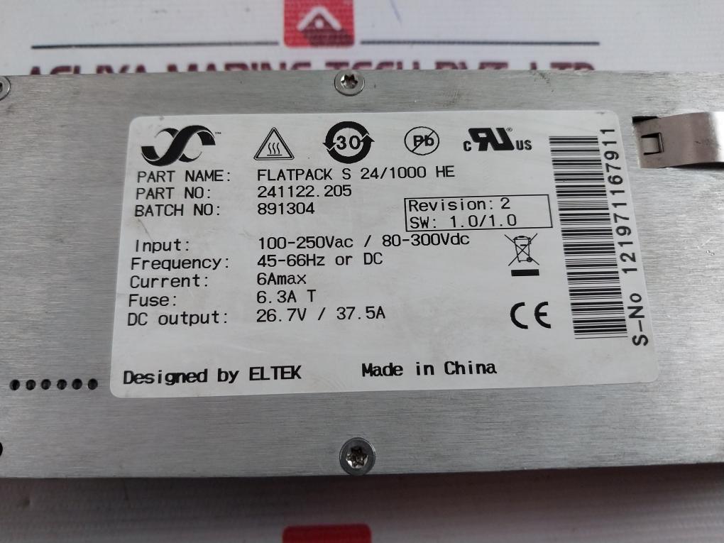 Eltek Flatpack S 24/1000 He Rectifier Module 241122.205