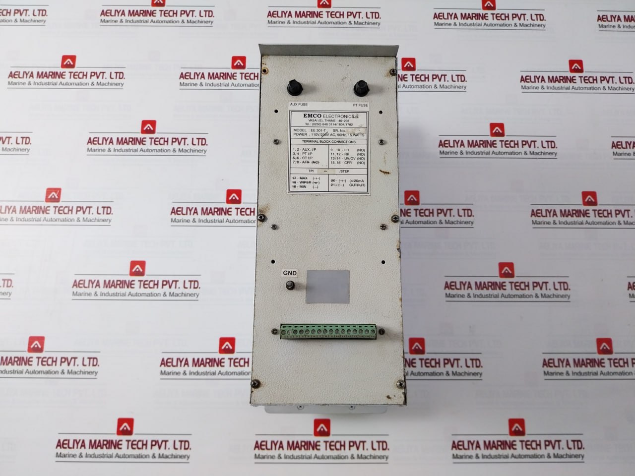 Emco Ee-301T Automatic Voltage Regulating Relay 110V Ac 50Hz 15 Watts 10-120