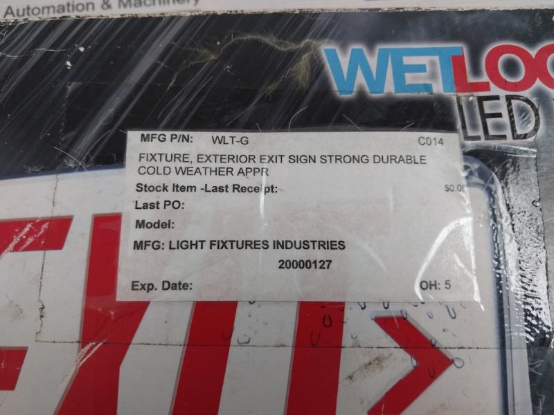 Emergency Lighting Power Equipment Wlezxteu1Ggem-cw Wet Location Led Exit Sign