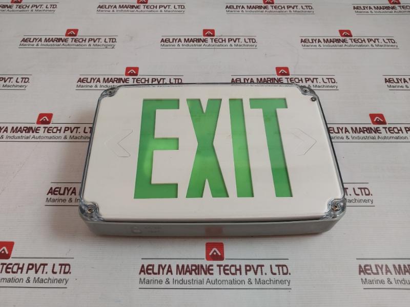 Emergency Lighting Power Equipment Wlezxteu1Ggem-cw Wet Location Led Exit Sign