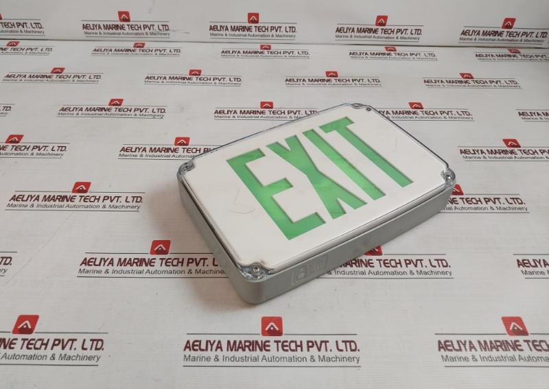 Emergency Lighting Power Equipment Wlezxteu1Ggem-cw Wet Location Led Exit Sign