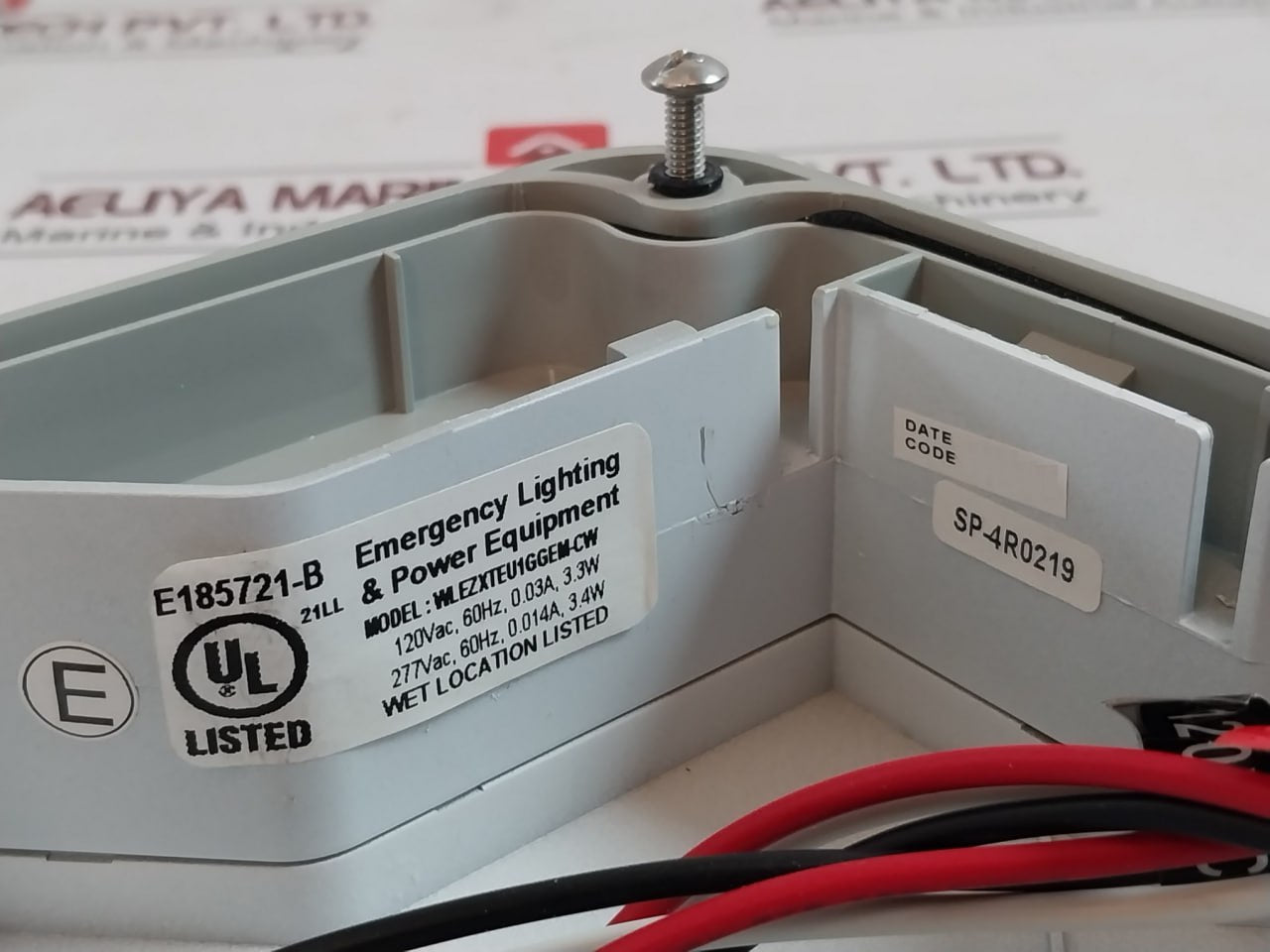 Emergency Lighting Power Equipment Wlezxteu1Ggem-cw Wet Location Led Exit Sign