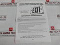 Emergency Lighting Power Equipment Wlezxteu1Ggem-cw Wet Location Led Exit Sign