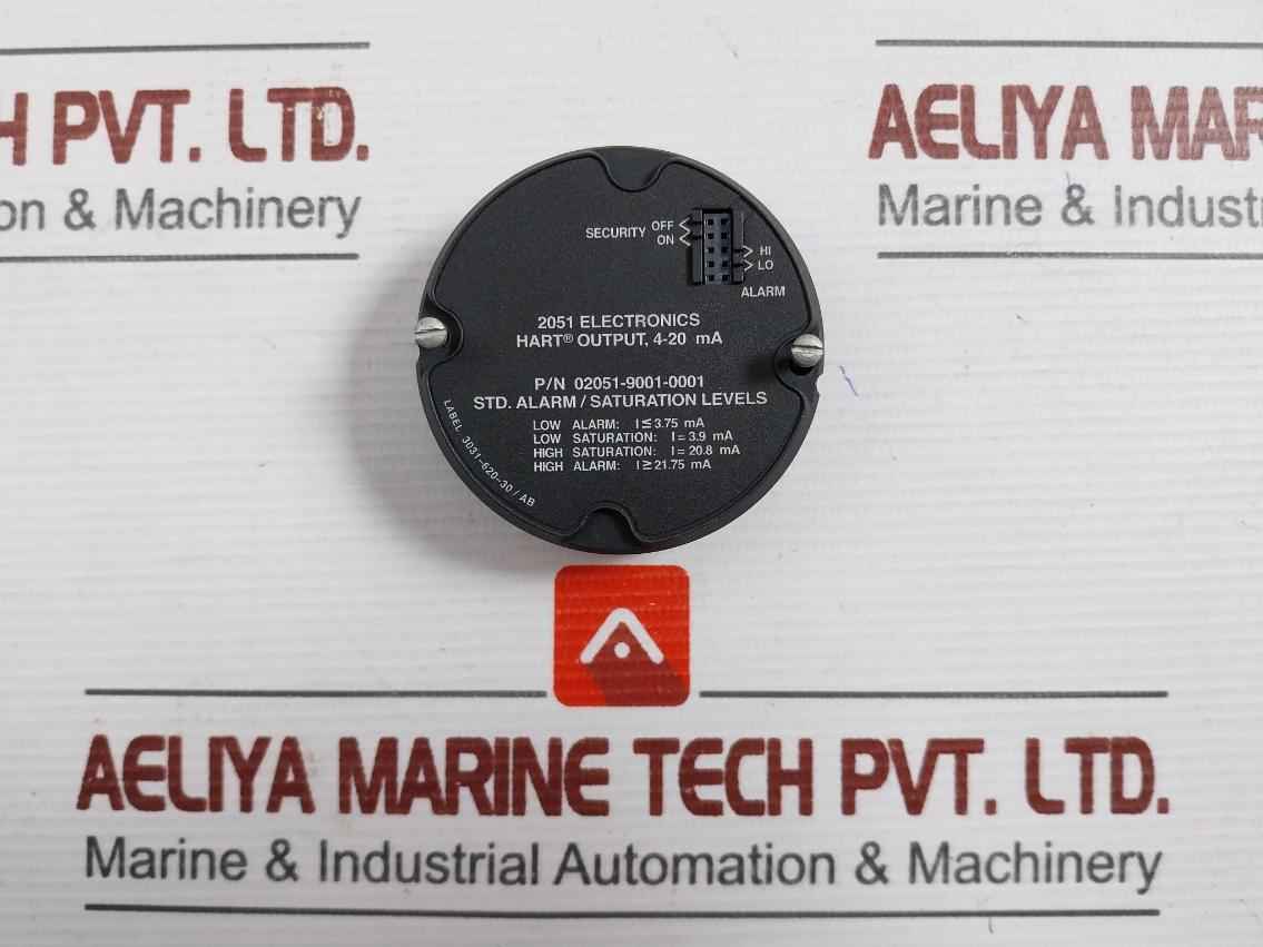 Emerson 02051-9001-0001 Hart Pressure Transmitter 2051 Electronic 4-20Ma