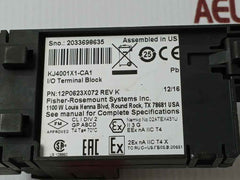 Emerson 12p0623x072 I/o Terminal Block