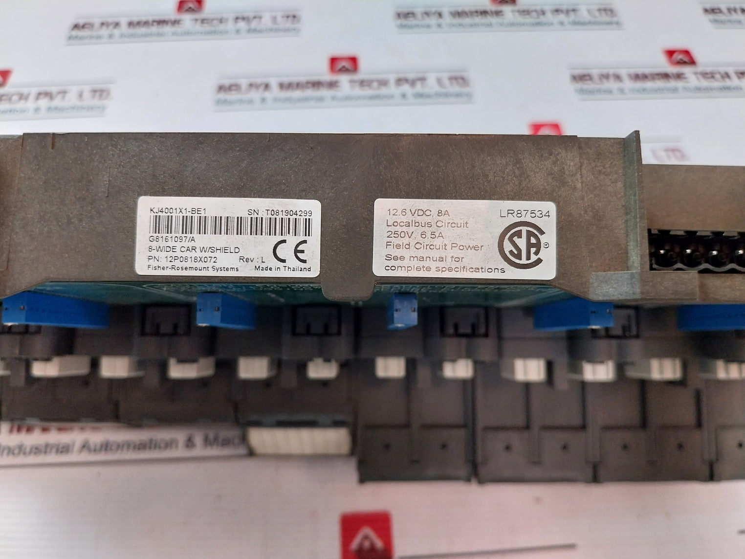 Emerson 12P0818X072 8-wide Car W/Shield 12.6Vdc 8A