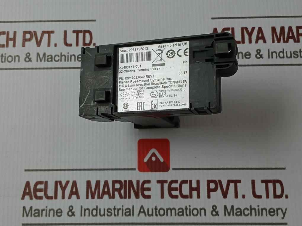 Emerson 12p1902x042 32-channel Terminal Block Rev H Kj4001x1-cj1