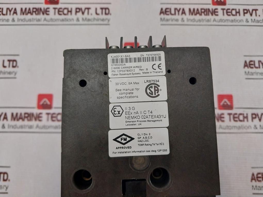 Emerson 12p3378x012 System Power Supply (Ac/dc) Controller Md Plus Kj4001x1-ba3