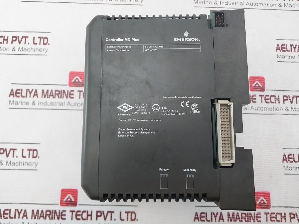 Emerson 12p3378x012 System Power Supply (Ac/dc) Controller Md Plus Kj4001x1-ba3