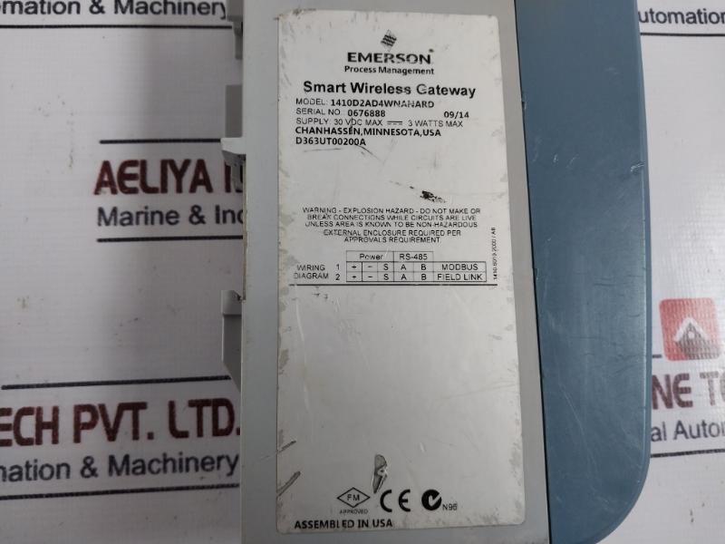 Emerson 1410d2ad4wnanard Smart Wireless Gateway