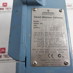 Emerson 1420A2A3A4N1Wl4 Smart Wireless Gateway 753-6026-3005/Aa 24Vdc 0.5 Amps